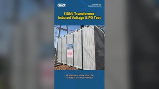 Uji Tegangan & PD Induksi Trafo 110kV