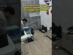 Berikan dukungan teknis di lokasi untuk pengujian peralatan bagi pelanggan Singapura